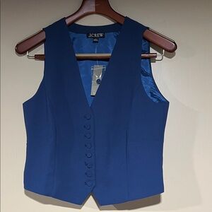 J. Crew Blue Sleeveless Vest with tags